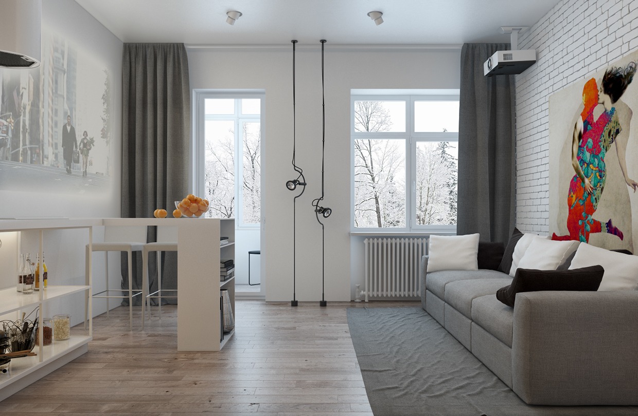Small apartment industrial: open industrial bathroom design ...